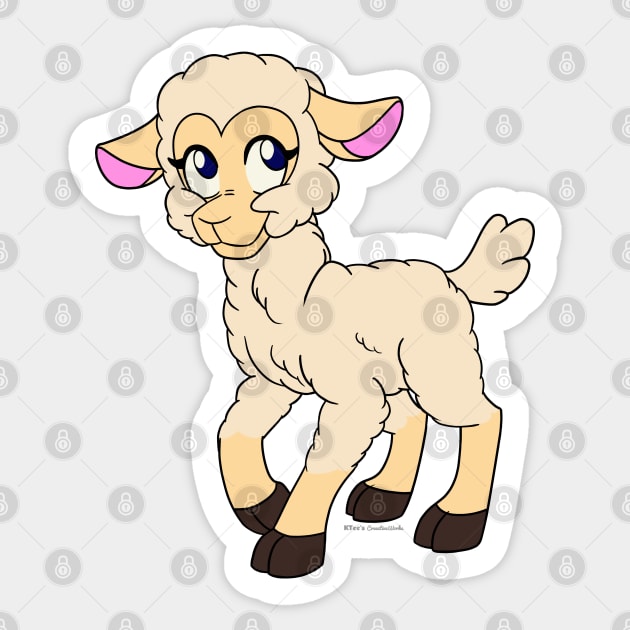 Sweet Sheep - (Original) Sticker by K-Tee's CreeativeWorks